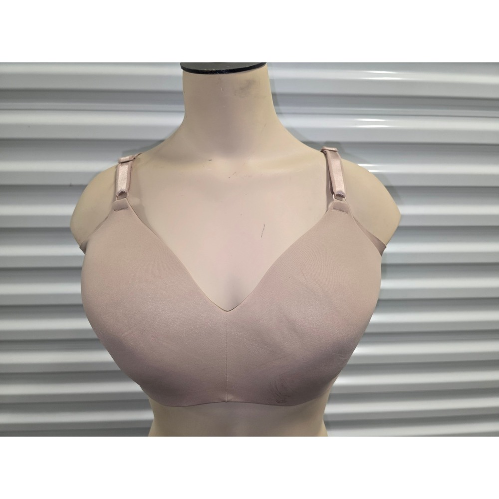 Warners Bra Smooth Comfort Wirefree T-Shirt Bra Beige Size 38D